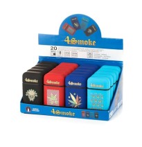 20 x 4smoke Dual Jet Electronic Refillable Lighters - DH750J