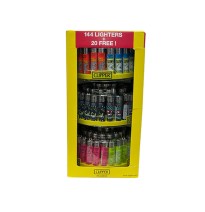 Clipper CP11 3 Tier Carousel CDU 144 + 20 Mixed Design Lighters - CL3H145UKH