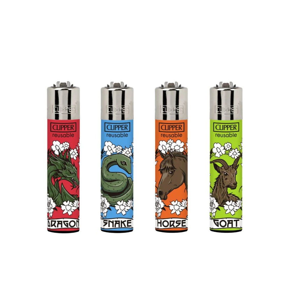 40 Clipper CP11RH Classic Chinese Horoscope Flint Lighters - CL3C1624