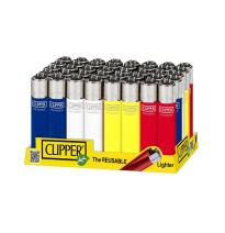 40 Clipper CP11RH Classic Large Flint Solid Branded Lighters - CL1C203UKH