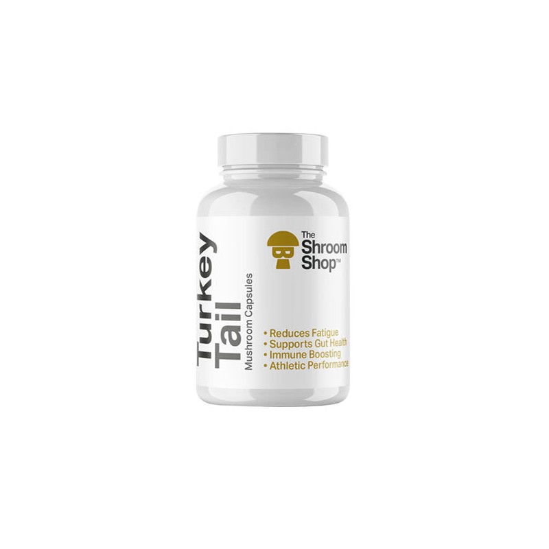 Buy The Shroom Shop Turkey Tail Mushroom 45000mg Capsules - 90 Caps | Express Highs UK