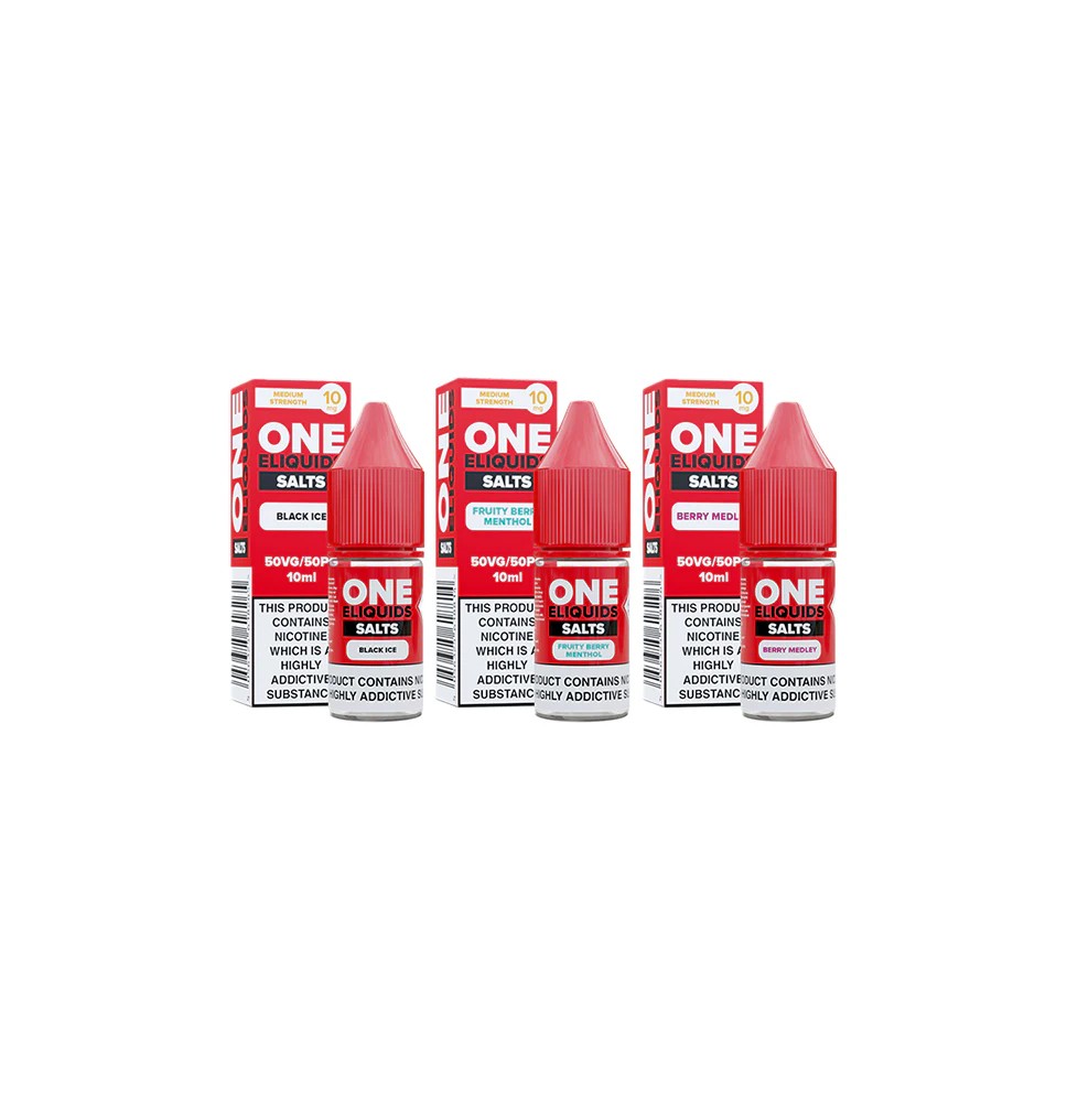 10mg One E-Liquids Flavoured Nic Salts 10ml (50VG/50PG)