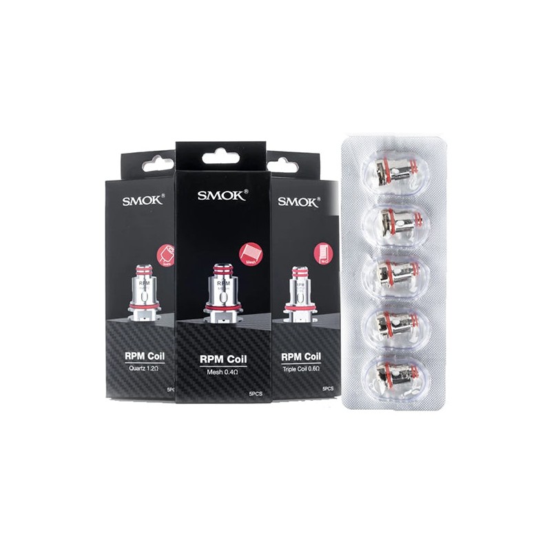 Buy Smok RPM Replacement Coils - 0.6Ω/0.4Ω/1.2Ω/1.0Ω/Mesh MTL Coil 0.3 Ohm/DC MTL 0.8ohm | Express Highs UK