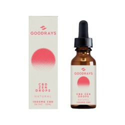 Buy Goodrays 1000mg CBD Natural Zen Drops - 30ml | Express Highs UK