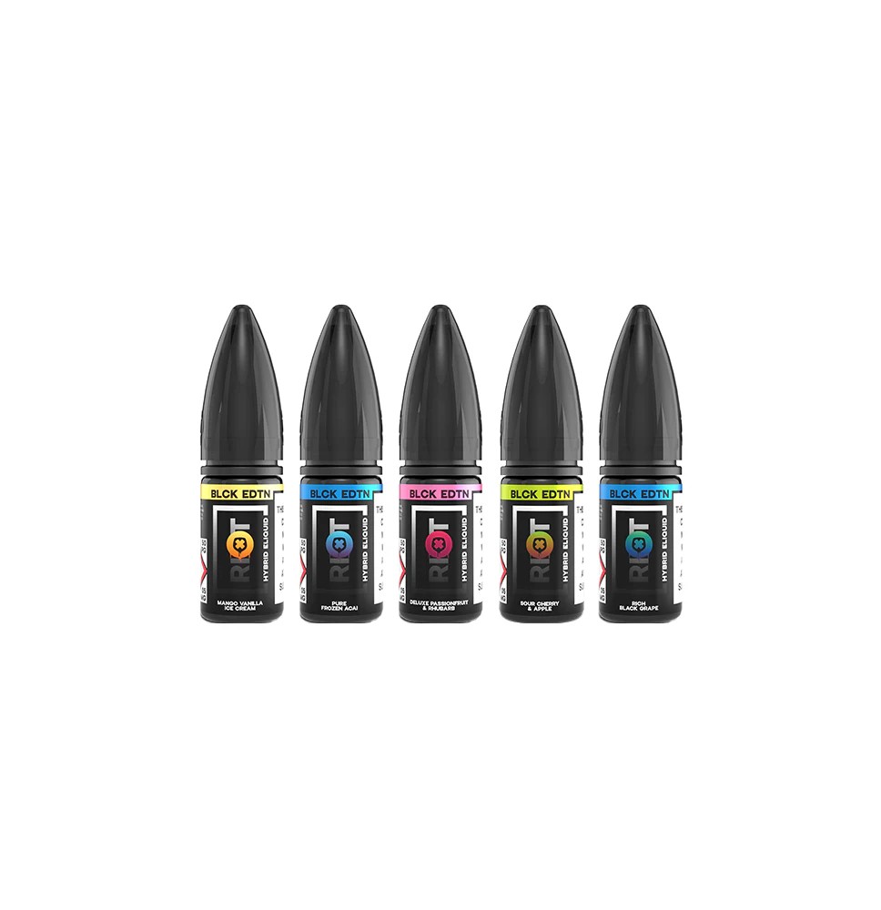 10mg Riot Squad Black Edition V2 Nic Salts 10ml (50VG/50PG)