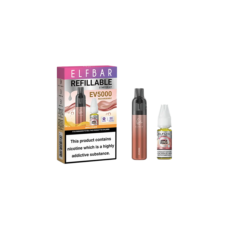 Buy Elf Bar EV5000 Disposable Pod Kit + 20mg ElfLiq Salt | Express Highs UK