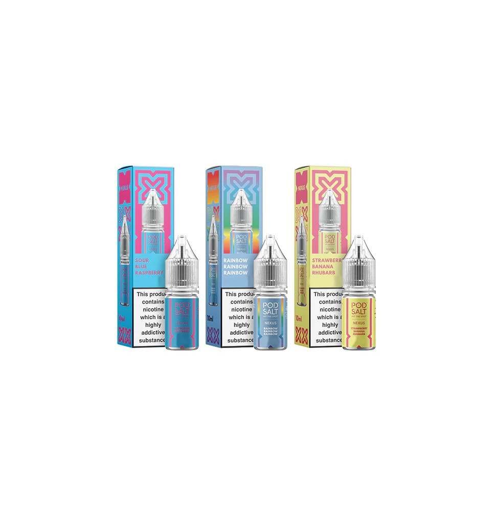 10mg Pod Salt Nexus 10ml Nic Salt (50VG/50PG)