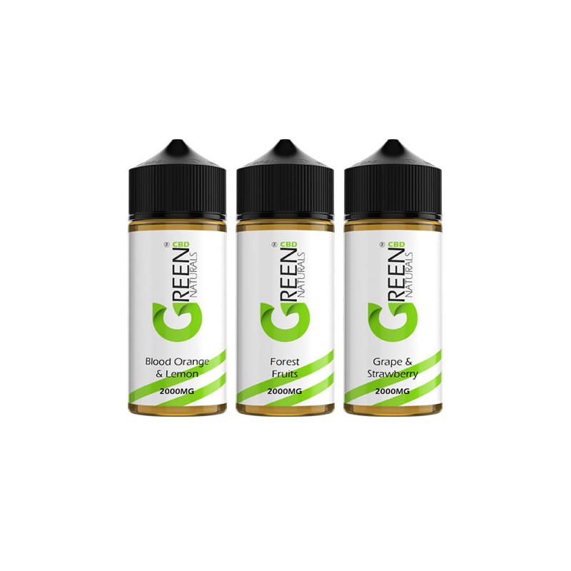 Buy Green Naturals 2000mg CBD Vaping Liquid 100ml (50PG/50VG) | Express Highs UK