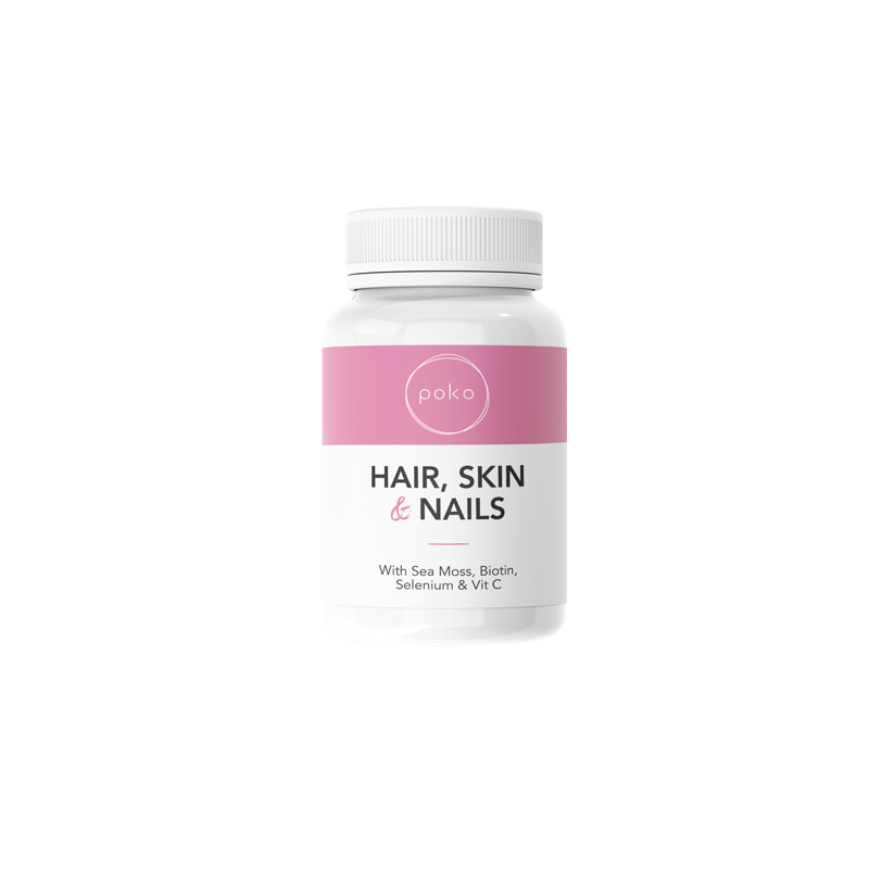 Buy Poko Hair Skin & Nails Supplement Capsules - 60 Caps | Express Highs UK