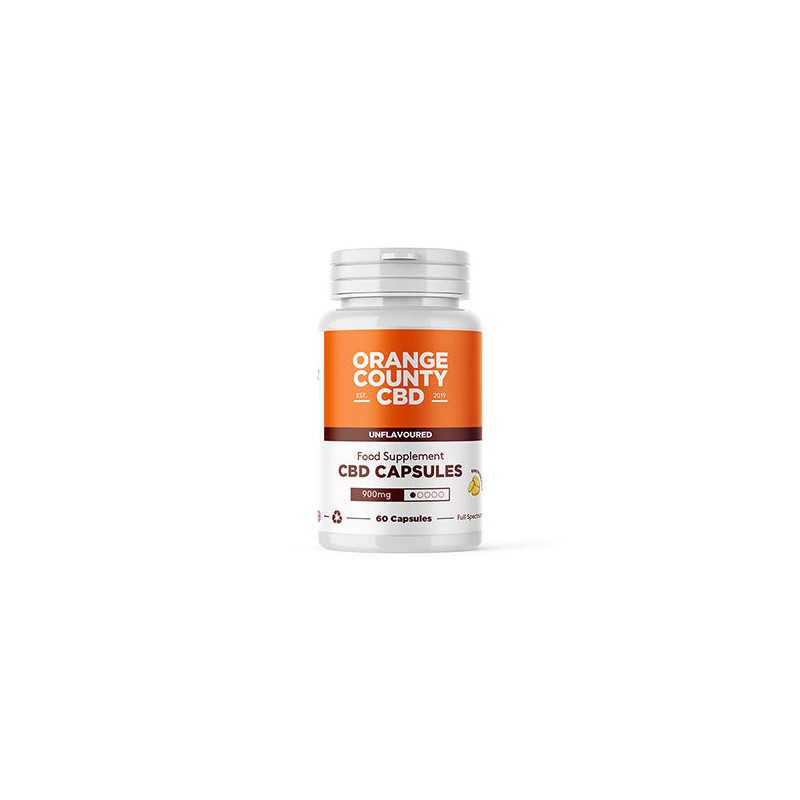 Buy Orange County CBD 900mg Full Spectrum CBD Capsules - 60 Caps | Express Highs UK