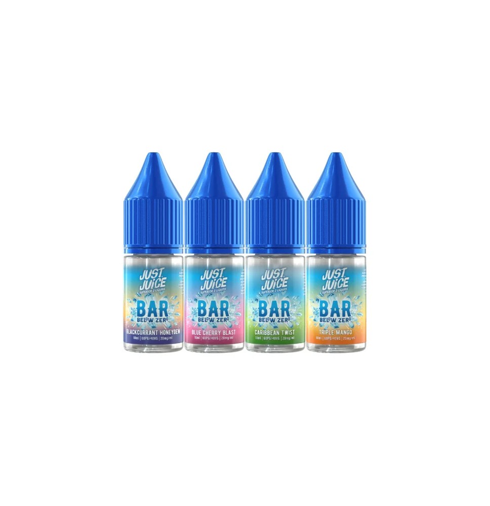 20mg Just Juice Bar Below Zero 10ml Nic Salt (40VG/60PG)