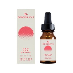 Buy Goodrays 500mg CBD Natural Zen Drops - 15ml | Express Highs UK