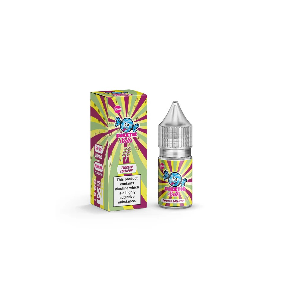 18mg Twister Lollipop By Liqua Vape 10ml Flavoured Nic Salts