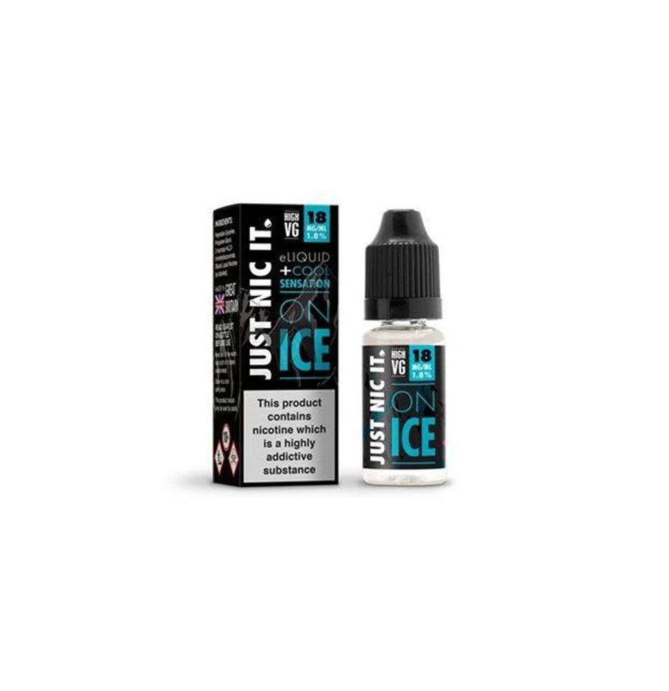 18mg Just Nic It On Ice Nic Shot 10ml (80VG/20PG)