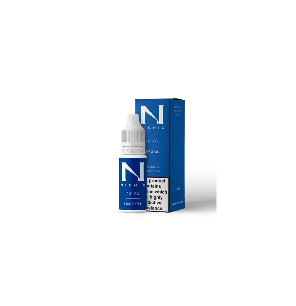 18mg Nic Nic Flavourless Nicotine Shot 10ml 70VG