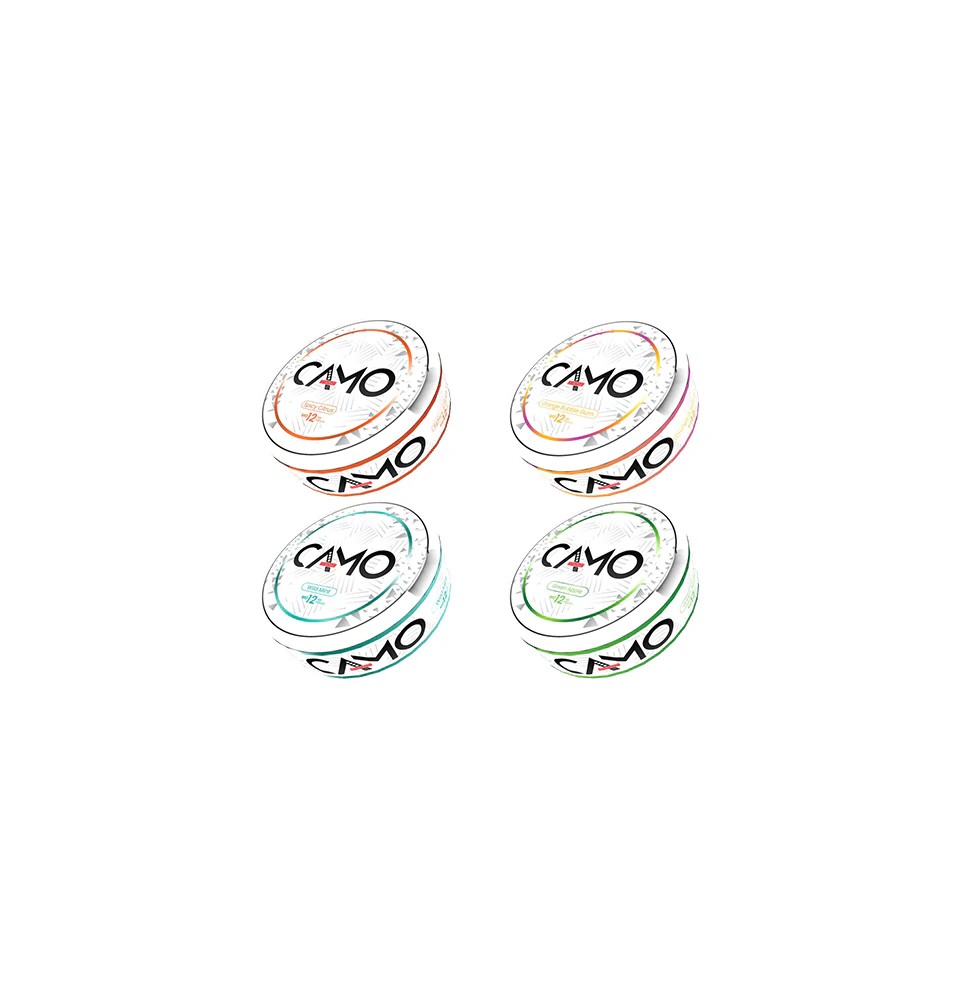12mg Camo Nicotine Pouches - 20 Pouches