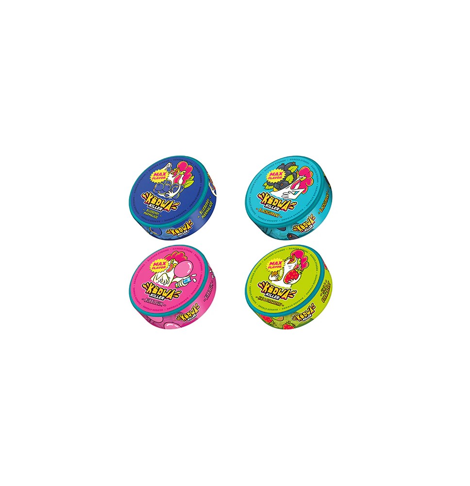 46.9mg Kurwa Killer Nicotine Pouches - 20 Pouches