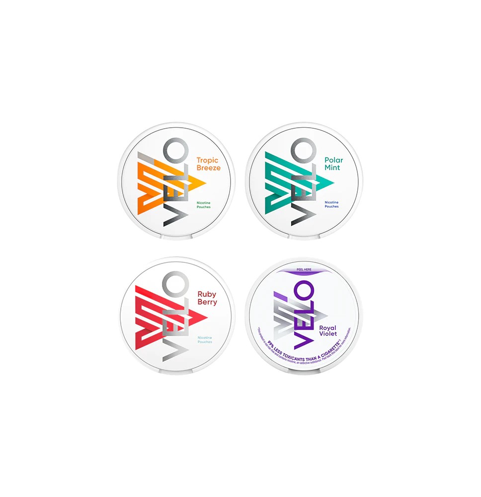 4mg Velo Mini Mild Strength Nicotine Pouches - 20 Pouches