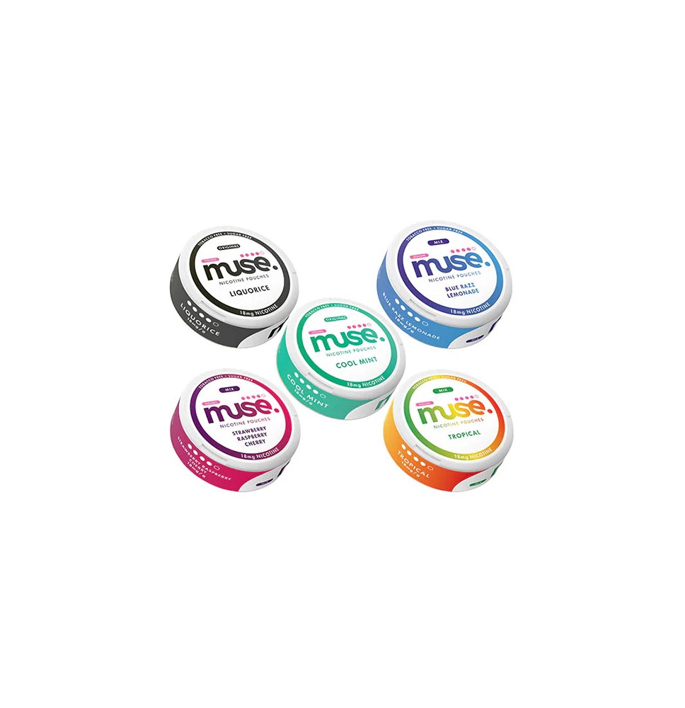 18mg Muse Nicotine Pouches (UK Made) - 20 Pouches