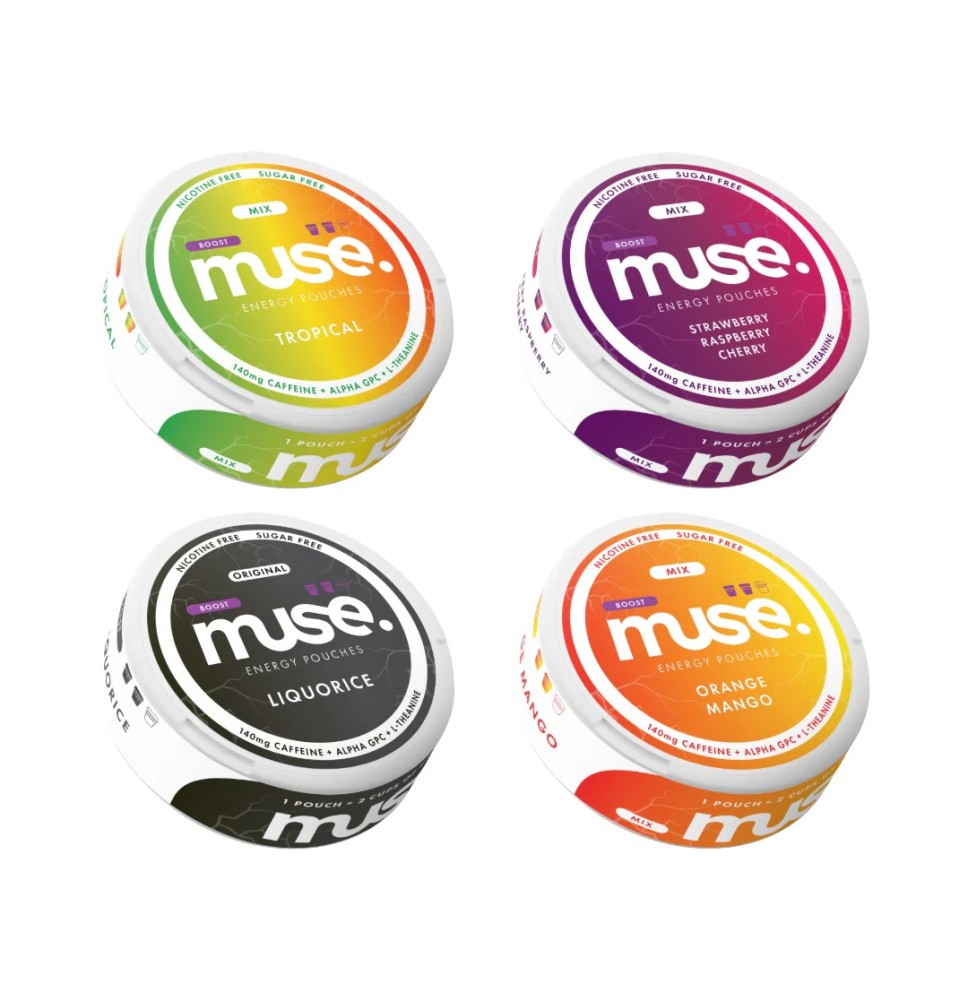 140mg Muse Boost Energy Pouches (UK Made) - 20 Pouches