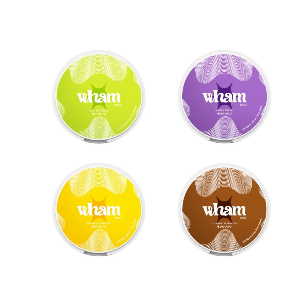 6mg Wham Regular Nicotine Pouch - 20 Pouches (Buy 1 Get 1 Free)
