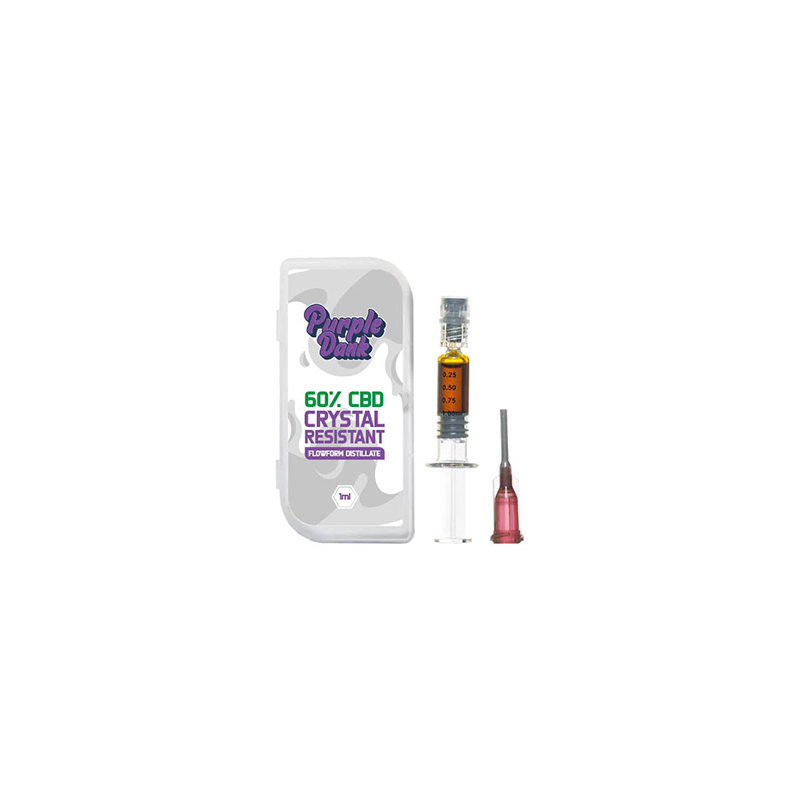 Buy Purple Dank 60% CBD Crystal Resistant Flowform Distillate - 1ml (BUY 1 GET 1 FREE) | Express Highs UK