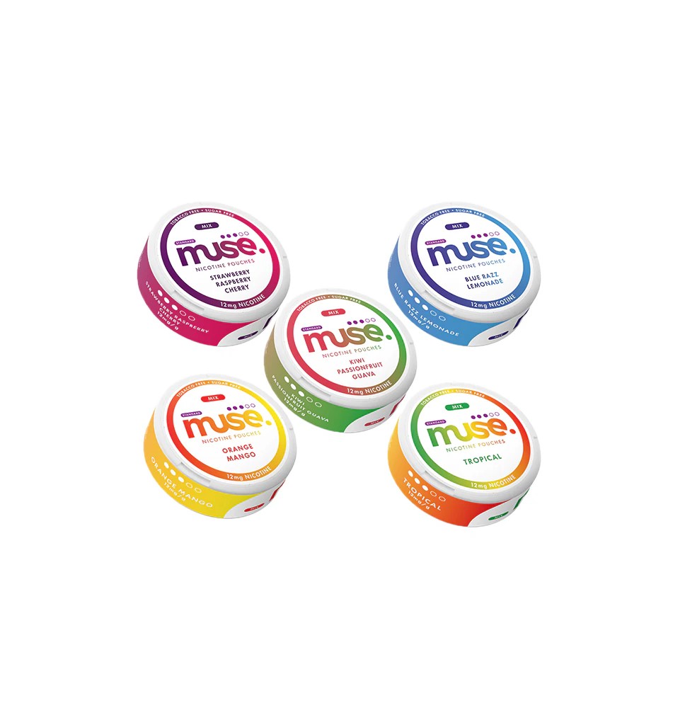 12mg Muse Nicotine Pouches (UK Made) - 20 Pouches