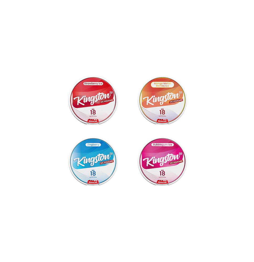 18mg Kingston Nicotine Pouches - 20 Pouches