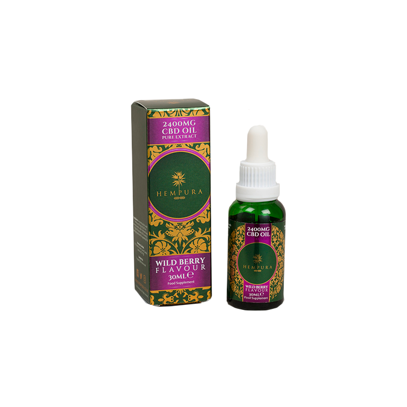 Buy Hempura 2400mg CBD Broad Spectrum Oil Pure Wild Berries Flavour With terpenes - 30ml | Express Highs UK