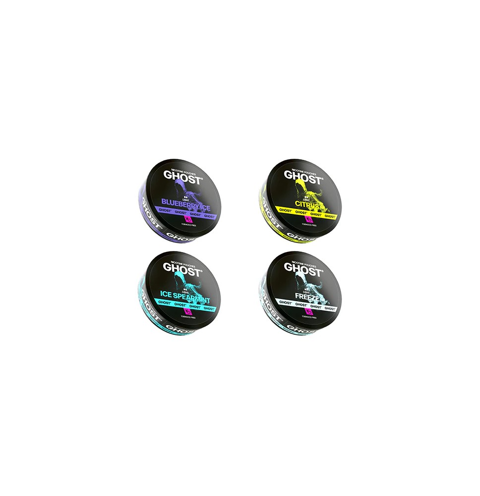 6mg Ghost Light Nicotine Pouches - 20 Pouches