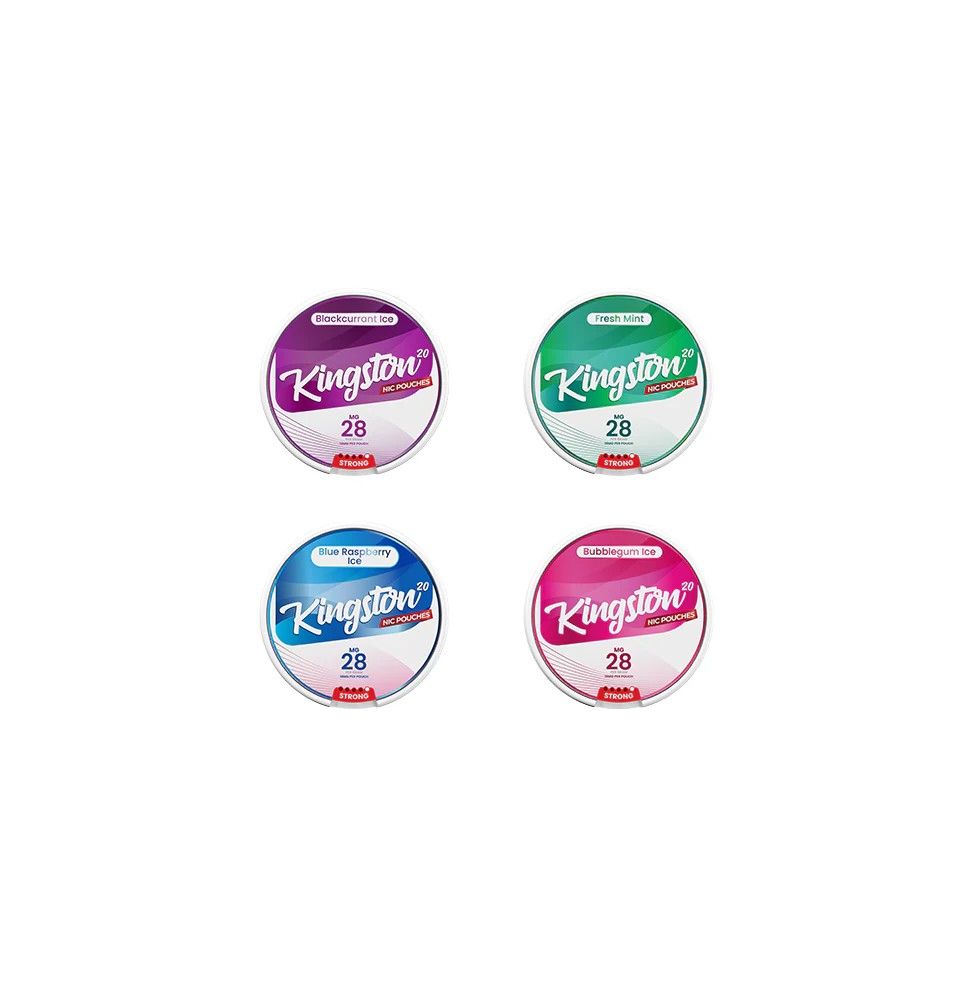 28mg Kingston Nicotine Pouches - 20 Pouches