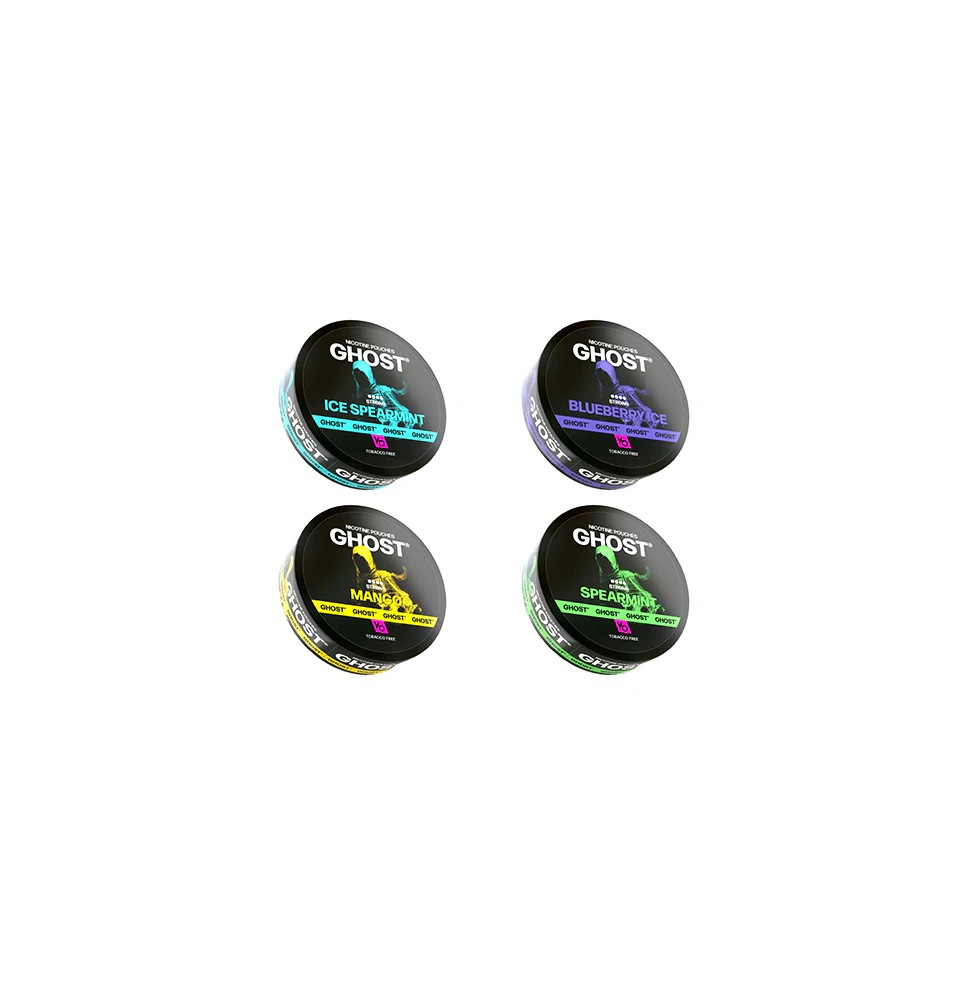 25mg Ghost Strong Nicotine Pouches - 20 Pouches