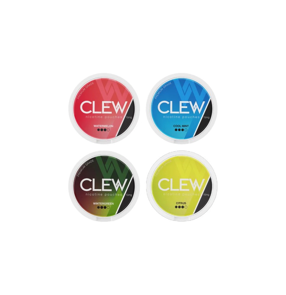 15mg CLEW Nicotine Pouches - 20 Pouches