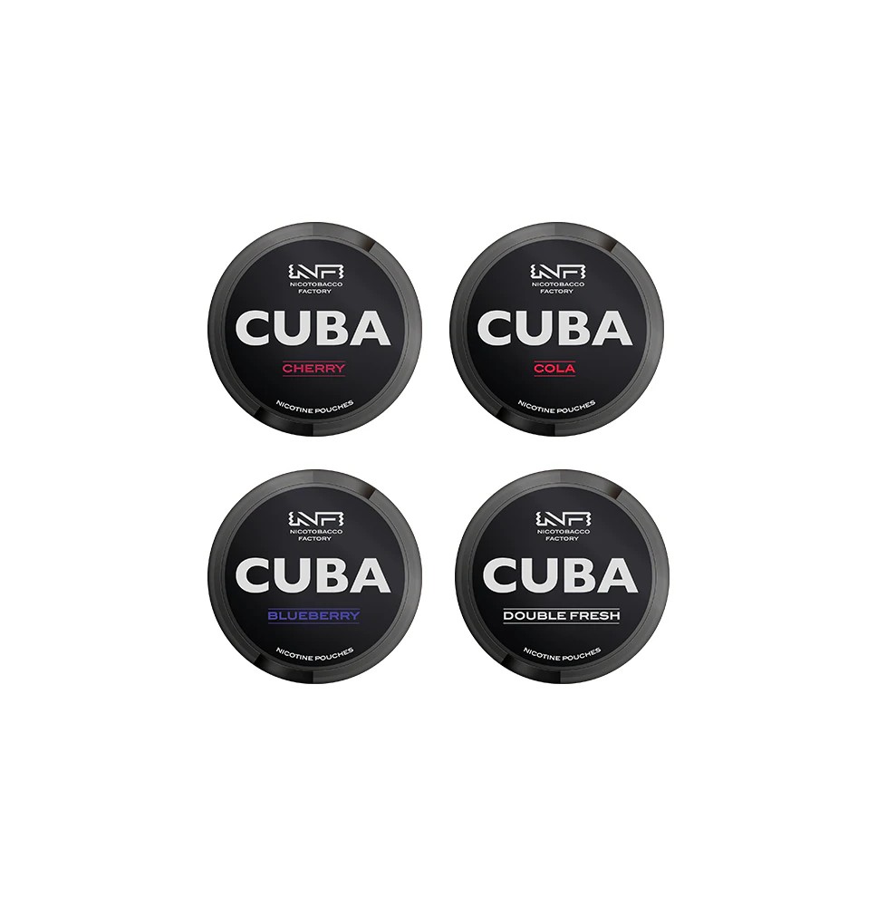 43mg CUBA Black Nicotine Pouches - 25 Pouches