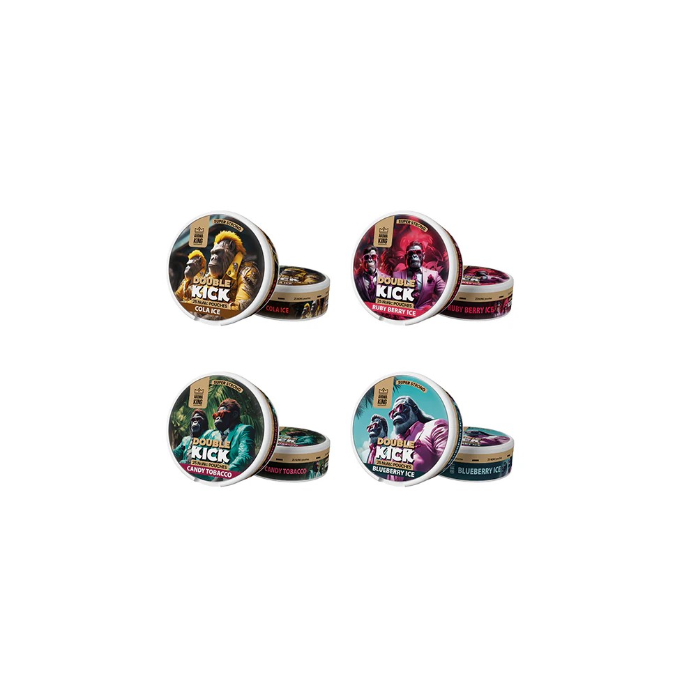 50mg Aroma King Double Kick NoNic Pouches - 25 Pouches