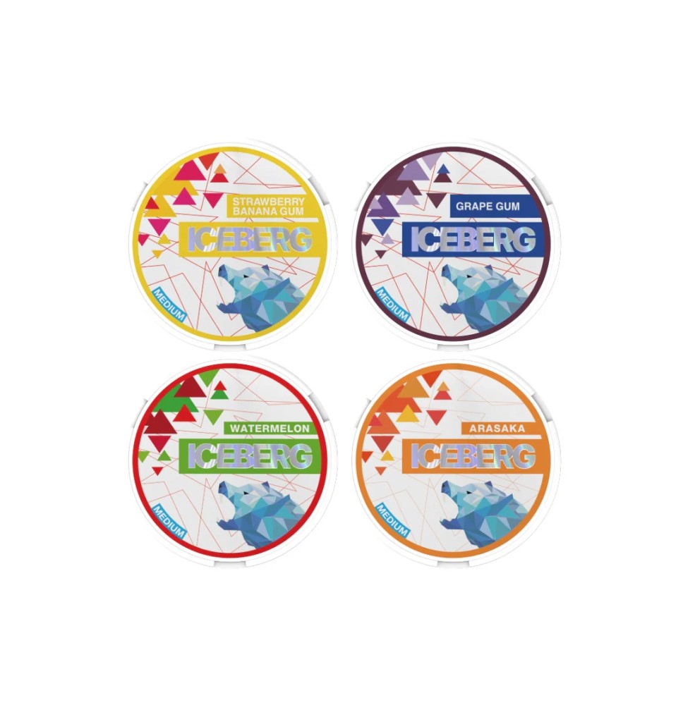 20mg Iceberg Medium Nicotine Pouches - 20 Pouches