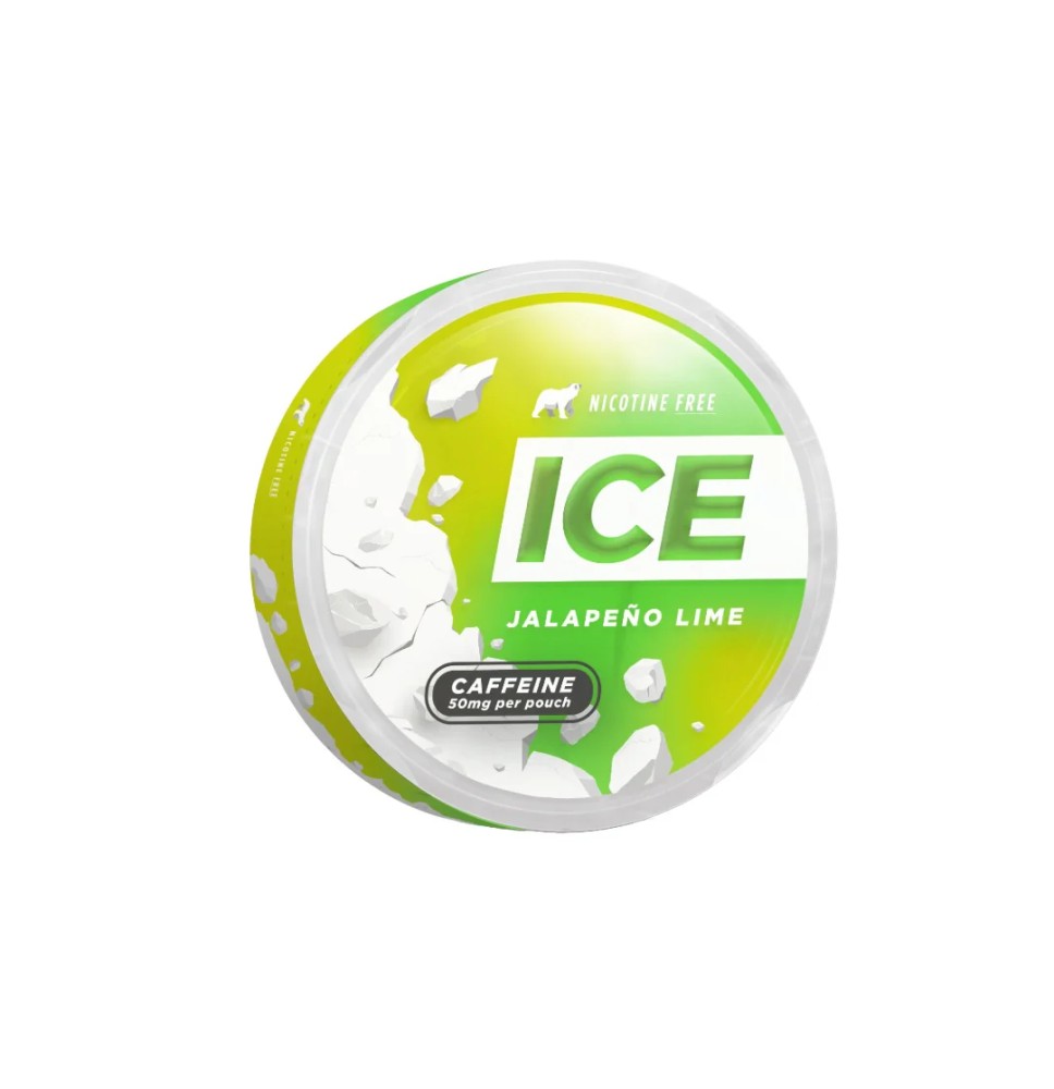 50mg Ice Range Jalapeno Lime Caffeine Pouches - 20 Pouches