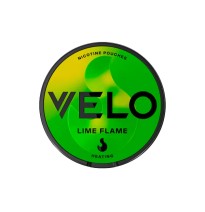 8mg Velo Slim Medium Strength Lime Flame Nicotine Pouches - 20 Pouches