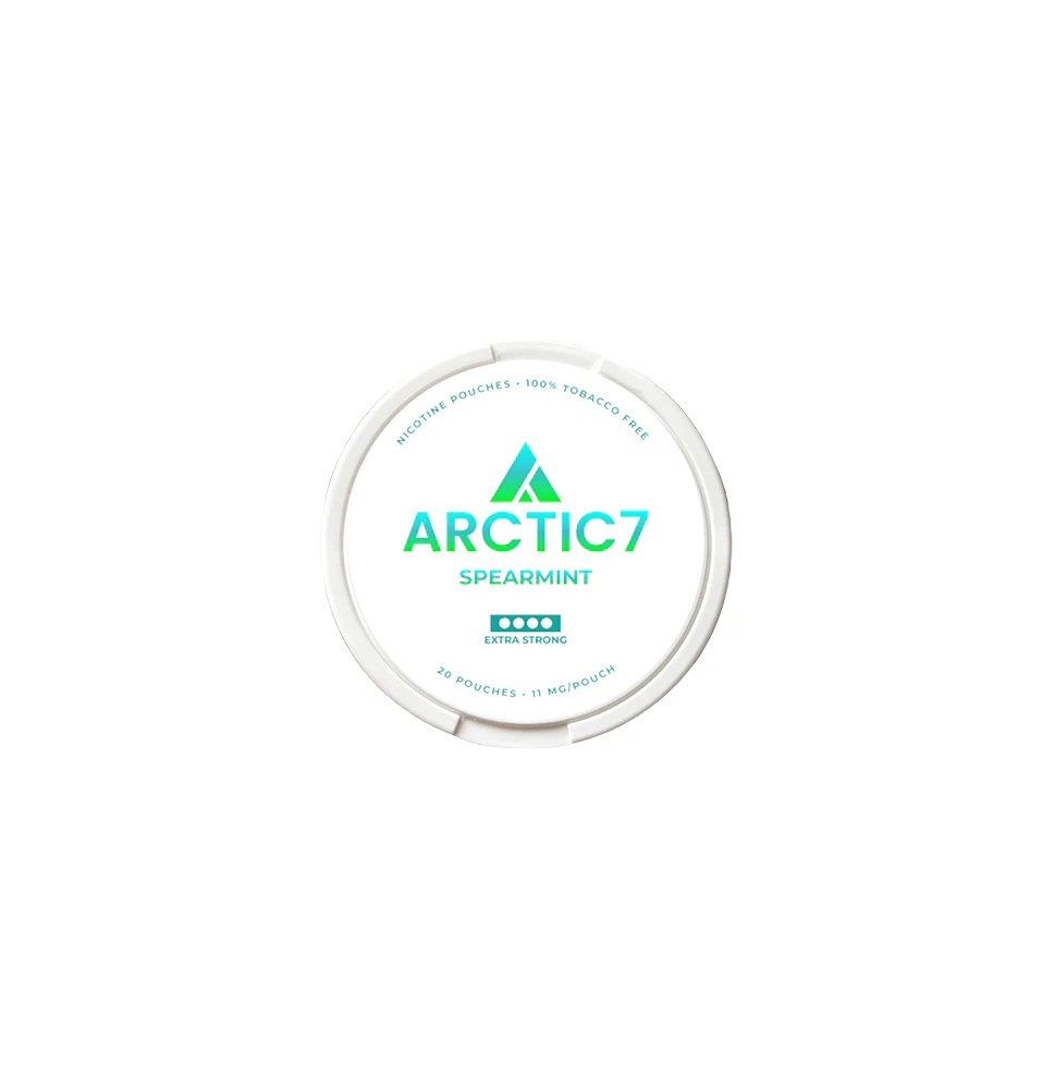 11mg Arctic7 Spearmint Slim Nicotine Pouches - 20 Pouches