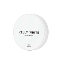 Short Dated :: 8mg Kelly White Slim Medium Sweet Peach Nicotine Pouches - 20 Pouches