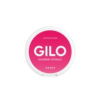 20mg GILO Nicotine Pouch Raspberry Biteback - 20 Pouches (Buy 1 Get 1 Free)