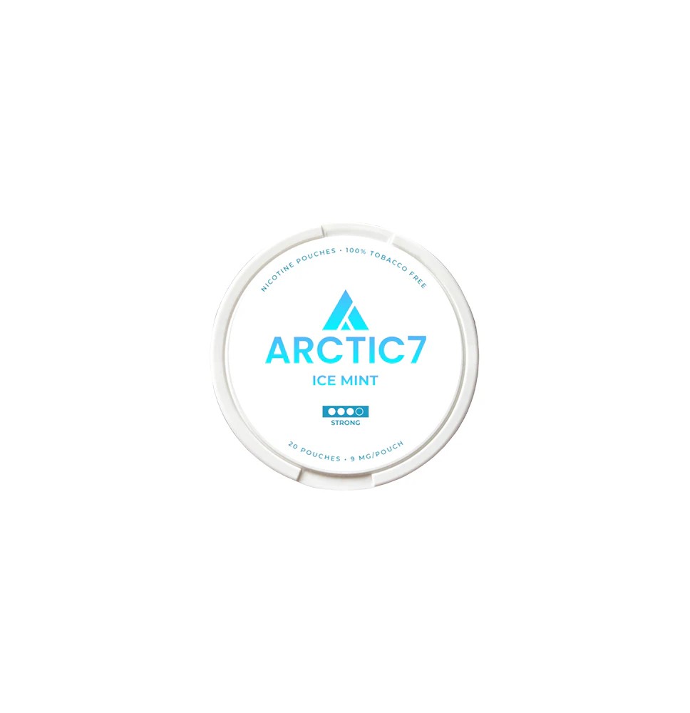 9mg Arctic7 Ice Mint Slim Nicotine Pouches - 20 Pouches