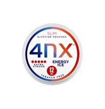 4NX 12mg Energy Ice Slim Nicotine Pouches - 20 Pouches