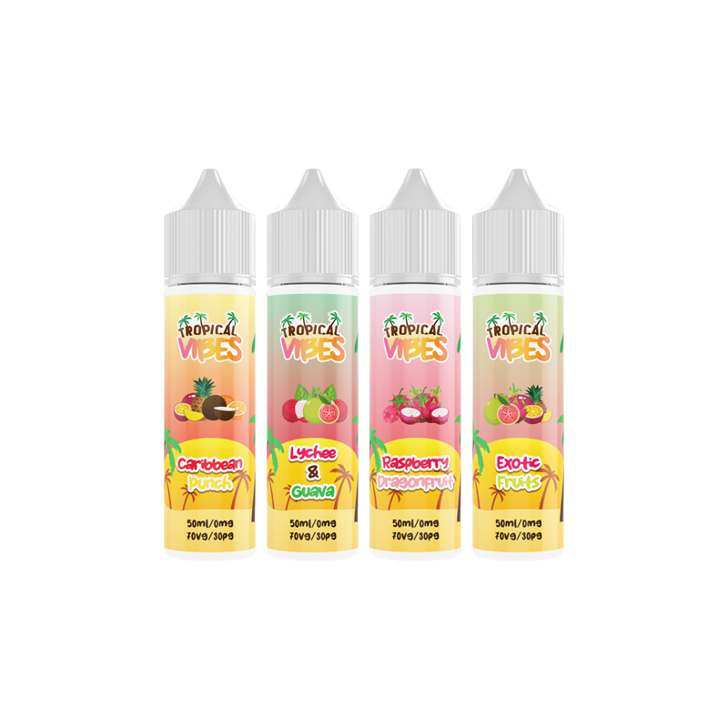 Buy Tropical Vibes 50ml Shortfill 0mg (70VG/30PG) | Express Highs UK