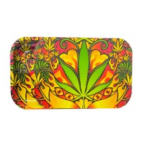 Large Mixed Design Magnetic Metal Rolling Trays with Lid