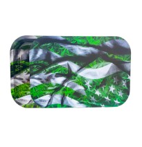 Large Mixed Design Magnetic Metal Rolling Trays with Lid