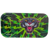 Large Mixed Design Magnetic Metal Rolling Trays with Lid