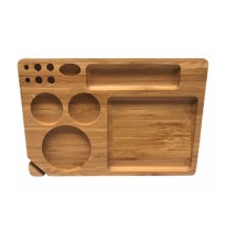 Medium Wooden Rolling Tray with Compartments - TRY-B230x155