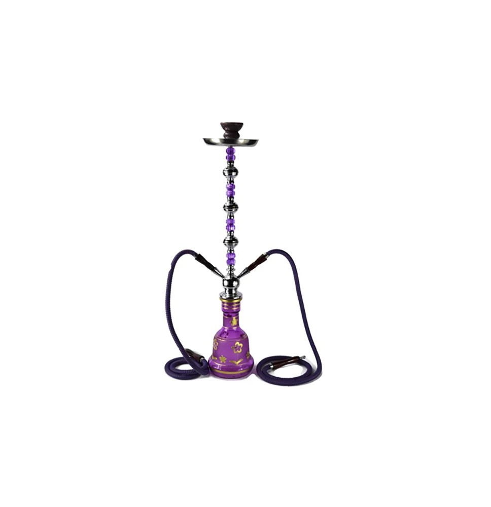 Large 2 Hose Shisha Hookah - Assorted Colours