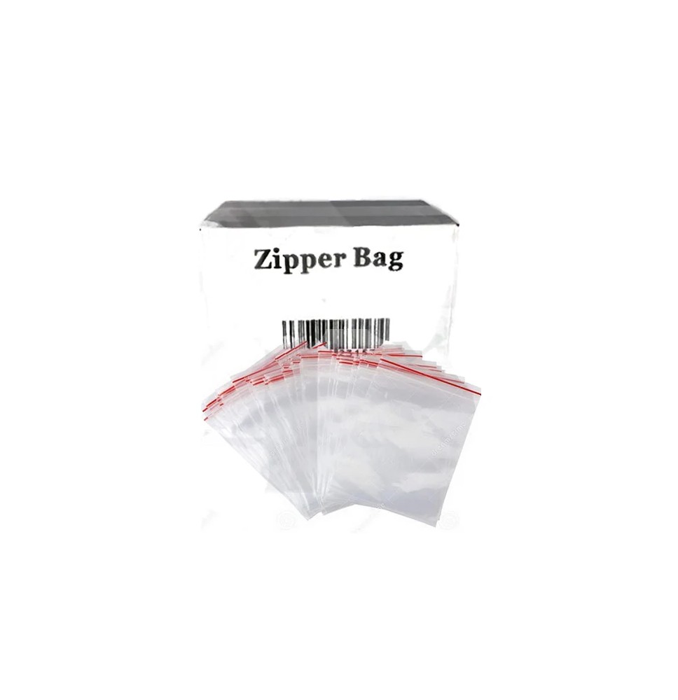 Zipper Branded 45mm x 50mm Clear Bags